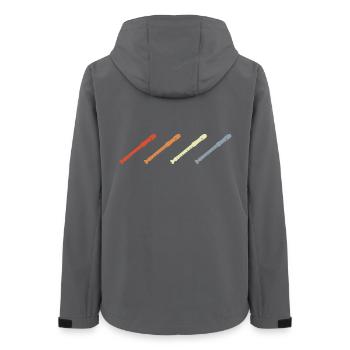 Flûtes vintage - Veste softshell femme recyclée Stanley/Stella - charbon - Dos - AI Model Female 172 light (172cm)