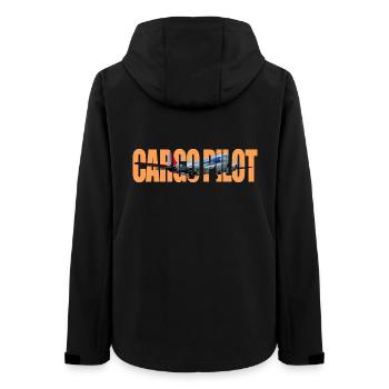 Cargo pilot C-97 - Women’s Recycled Softshell Jacket by Stanley/Stella - black - Back - AI Model Female 172 light (172cm)