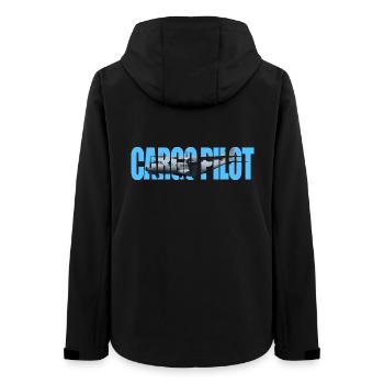 Cargo pilot CN-235 - Women’s Recycled Softshell Jacket by Stanley/Stella - black - Back - AI Model Female 172 light (172cm)