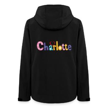 Charlotte Familie Charlotte Name Benutzerdefinierter Geburtstag - Frauen Recycelte Softshelljacke von Stanley/Stella - Schwarz - Hinten - AI Model Female 172 light (172cm)