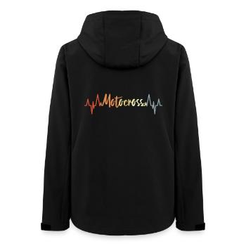 Motocross Cardiogram Vintage - Women’s Recycled Softshell Jacket by Stanley/Stella - black - Back - AI Model Female 172 light (172cm)