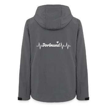 Heartbeat Dortmund - Frauen Recycelte Softshelljacke von Stanley/Stella - Anthrazit - Hinten - AI Model Female 172 light (172cm)