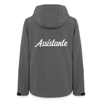 Assistante  - Veste softshell femme recyclée Stanley/Stella - charbon - Dos - AI Model Female 172 light (172cm)