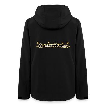 Glühwein Mädels Weihnachtsmarkt - Frauen Recycelte Softshelljacke von Stanley/Stella - Schwarz - Hinten - AI Model Female 172 light (172cm)