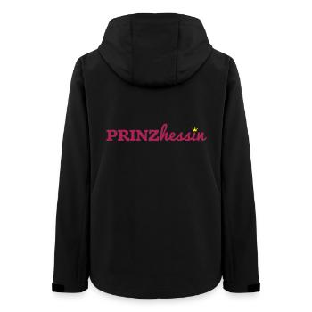 Hessen Frankfurt Prinzessin Baby geburt lustig - Frauen Recycelte Softshelljacke von Stanley/Stella - Schwarz - Hinten - AI Model Female 172 light (172cm)