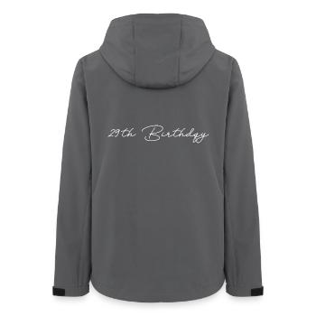 29th Birthday - Frauen Recycelte Softshelljacke von Stanley/Stella - Anthrazit - Hinten - AI Model Female 172 light (172cm)