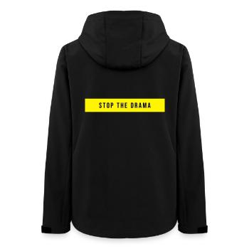 Arrêtez le drame en disant - Veste softshell femme recyclée Stanley/Stella - noir - Dos - AI Model Female 172 light (172cm)