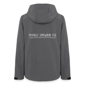Mentalement Ailleurs - Veste softshell femme recyclée Stanley/Stella - charbon - Dos - AI Model Female 172 light (172cm)