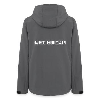 Get Human - Frauen Recycelte Softshelljacke von Stanley/Stella - Anthrazit - Hinten - AI Model Female 172 light (172cm)
