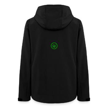 Weedstempel - Frauen Recycelte Softshelljacke von Stanley/Stella - Schwarz - Hinten - AI Model Female 172 light (172cm)