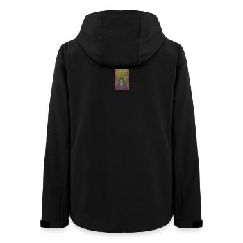 Psychedelic Botanical Mindscape - Women’s Recycled Softshell Jacket by Stanley/Stella - black - Back - AI Model Female 172 light (172cm)