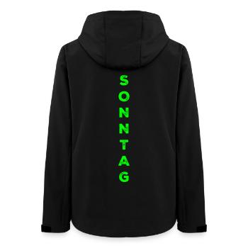 Dimanche - vert - Veste softshell femme recyclée Stanley/Stella - noir - Dos - AI Model Female 172 light (172cm)