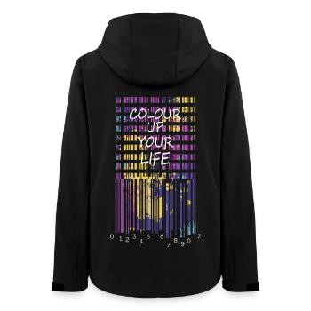 Bring color to your life - Women’s Recycled Softshell Jacket by Stanley/Stella - black - Back - AI Model Female 172 light (172cm)
