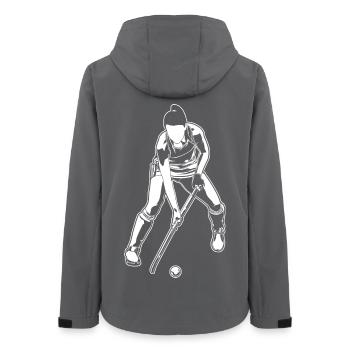 Feldhockey Mädchen - Frauen Recycelte Softshelljacke von Stanley/Stella - Anthrazit - Hinten - AI Model Female 172 light (172cm)
