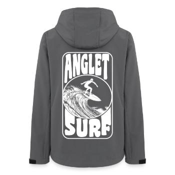 ANGLET - Women’s Recycled Softshell Jacket by Stanley/Stella - anthracite - Back - AI Model Female 172 light (172cm)
