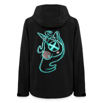 Uni vert mort - Veste softshell femme recyclée Stanley/Stella - noir - Dos - AI Model Female 172 light (172cm)