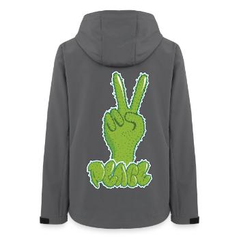 Street art - Frauen Recycelte Softshelljacke von Stanley/Stella - Anthrazit - Hinten - AI Model Female 172 light (172cm)