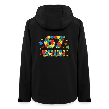 Frère qui dit drôle, rétro vintage Jeunesse, langage de la - Veste softshell femme recyclée Stanley/Stella - noir - Dos - AI Model Female 172 light (172cm)