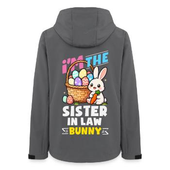 Frohe Ostern Süßer Osterhase Eiersuche Ostereier - Frauen Recycelte Softshelljacke von Stanley/Stella - Anthrazit - Hinten - AI Model Female 172 light (172cm)