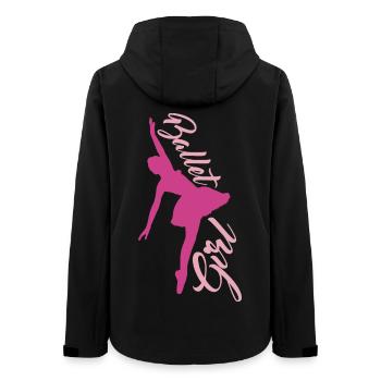 Ballet Dancer Girl - Women’s Recycled Softshell Jacket by Stanley/Stella - black - Back - AI Model Female 172 light (172cm)