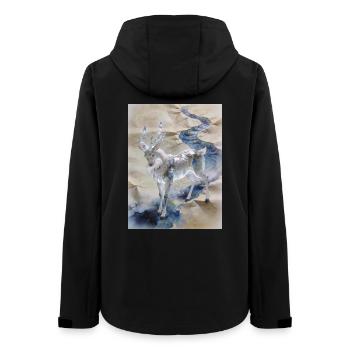 Der ursprüngliche Ozean: Fuzhu – Absolute - Frauen Recycelte Softshelljacke von Stanley/Stella - Schwarz - Hinten - AI Model Female 172 light (172cm)