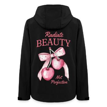 Vitamines dans les cerises Fruit Love Cerises acides - Veste softshell femme recyclée Stanley/Stella - noir - Dos - AI Model Female 172 light (172cm)
