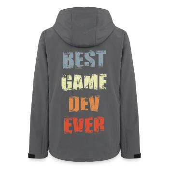 Motivation game development - Women’s Recycled Softshell Jacket by Stanley/Stella - anthracite - Back - AI Model Female 172 light (172cm)