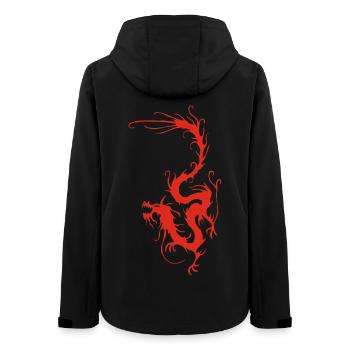 Red Smoke Dragon - Women’s Recycled Softshell Jacket by Stanley/Stella - black - Back - AI Model Female 172 light (172cm)