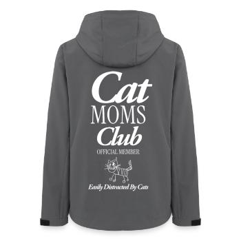 Club des mamans de chats - Veste softshell femme recyclée Stanley/Stella - charbon - Dos - AI Model Female 172 light (172cm)