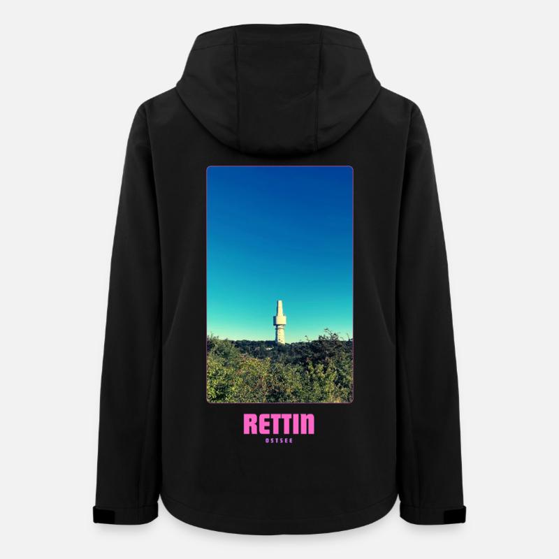 Rettin _Ostsee_Neustadt in Holstein - Frauen Recycelte Softshelljacke von Stanley/Stella - Schwarz