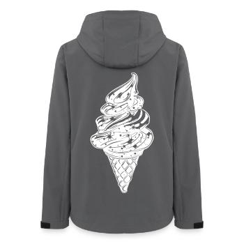 Croquis de glace - Veste softshell femme recyclée Stanley/Stella - charbon - Dos - AI Model Female 172 light (172cm)