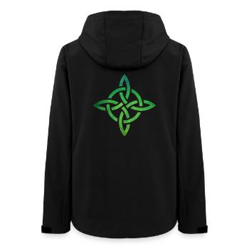 Celtic Knot - Frauen Recycelte Softshelljacke von Stanley/Stella - Schwarz - Hinten - AI Model Female 172 light (172cm)