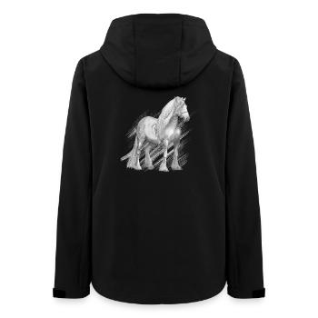 Cold-blood horse - Veste softshell femme recyclée Stanley/Stella - noir - Dos - AI Model Female 172 light (172cm)