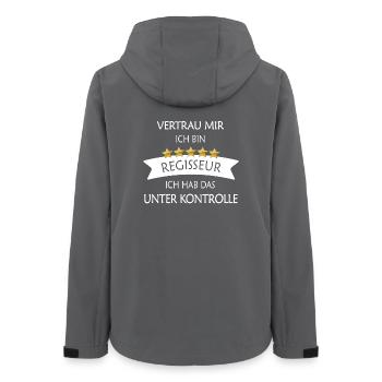 Vertrau mir Regisseur - Frauen Recycelte Softshelljacke von Stanley/Stella - Anthrazit - Hinten - AI Model Female 172 light (172cm)