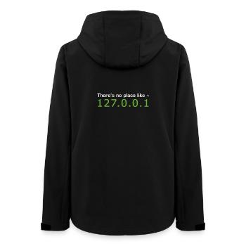theres no place like home Code programmieren Admin - Frauen Recycelte Softshelljacke von Stanley/Stella - Schwarz - Hinten - AI Model Female 172 light (172cm)