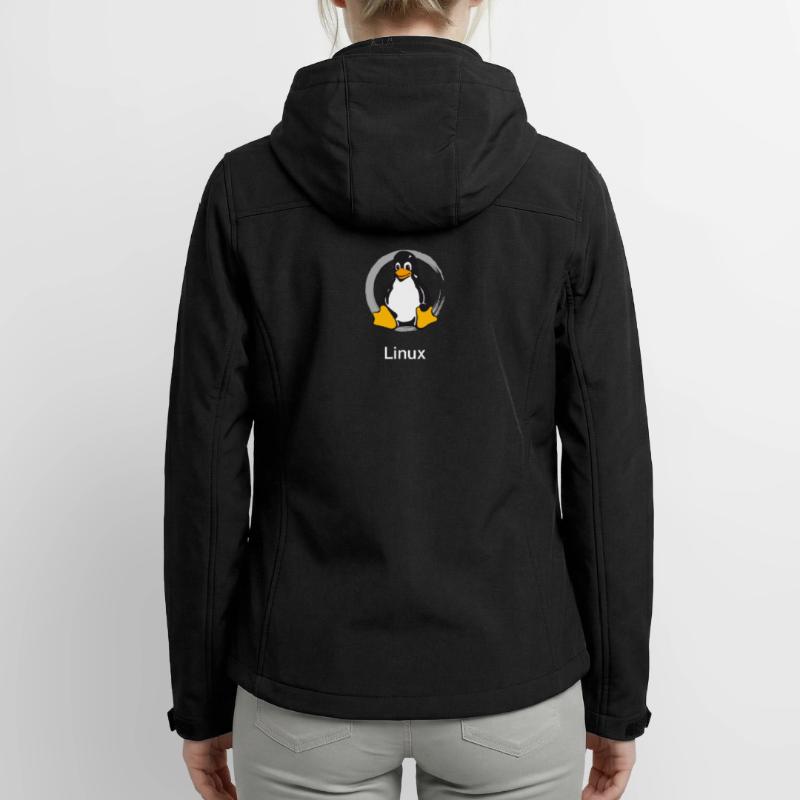 Pc computer Penguin nerd geek Programmer Admin Women’s Recycled Softshell Jacket by Stanley/Stella