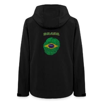 Brazil - Women’s Recycled Softshell Jacket by Stanley/Stella - black - Back - AI Model Female 172 light (172cm)