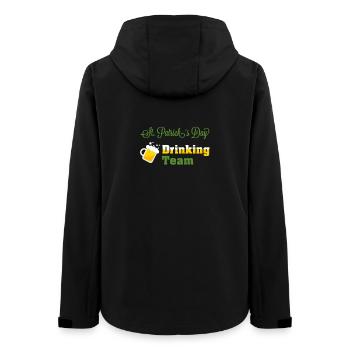 Jour Équipe potable de Saint-Patrick - Veste softshell femme recyclée Stanley/Stella - noir - Dos - AI Model Female 172 light (172cm)