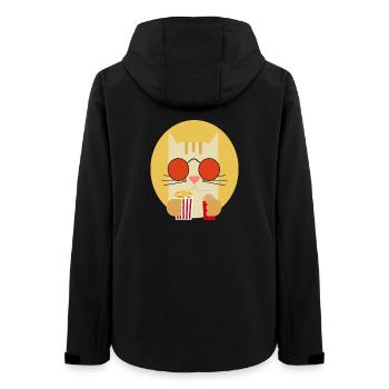 Popcorn Grignots Kino Canapé Fast Food Chips - Veste softshell femme recyclée Stanley/Stella - noir - Dos - AI Model Female 172 light (172cm)