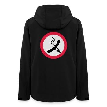Grillwurst - Frauen Recycelte Softshelljacke von Stanley/Stella - Schwarz - Hinten - AI Model Female 172 light (172cm)