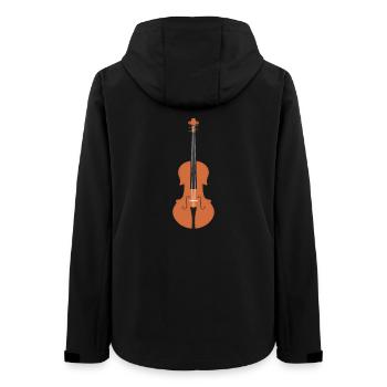 Geige spielen Musikinstrument Saiteninstrument - Frauen Recycelte Softshelljacke von Stanley/Stella - Schwarz - Hinten - AI Model Female 172 light (172cm)
