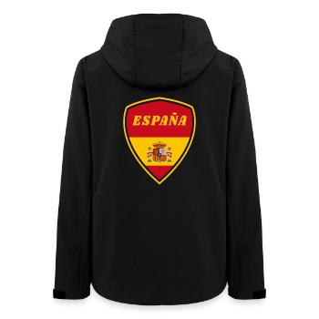 Espagne Armoiries drapeau cadeau - Veste softshell femme recyclée Stanley/Stella - noir - Dos - AI Model Female 172 light (172cm)