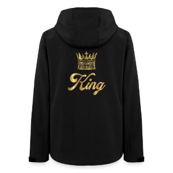 Krone Kronen König Königin JGA Hochzeit Braut Bräu - Frauen Recycelte Softshelljacke von Stanley/Stella - Schwarz - Hinten - AI Model Female 172 light (172cm)