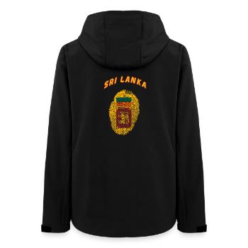 Sri Lanka Asia Country Fingerprint Gift - Women’s Recycled Softshell Jacket by Stanley/Stella - black - Back - AI Model Female 172 light (172cm)