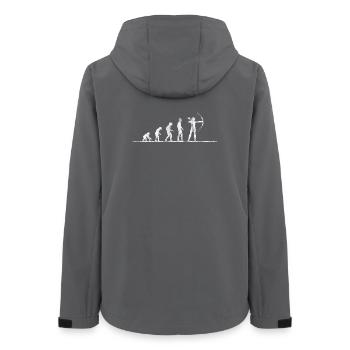 Tir à l'arc, cadeau sport arc et flèche - Veste softshell femme recyclée Stanley/Stella - charbon - Dos - AI Model Female 172 light (172cm)