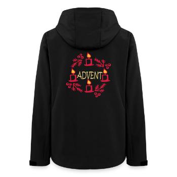 Advent - Frauen Recycelte Softshelljacke von Stanley/Stella - Schwarz - Hinten - AI Model Female 172 light (172cm)