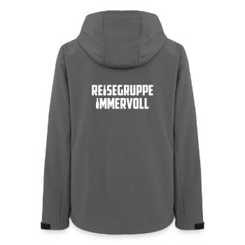 Reisegruppe immervoll - Frauen Recycelte Softshelljacke von Stanley/Stella - Anthrazit - Hinten - AI Model Female 172 light (172cm)