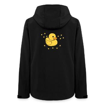 Bath Duck - Women’s Recycled Softshell Jacket by Stanley/Stella - black - Back - AI Model Female 172 light (172cm)