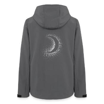 clair de lune - Veste softshell femme recyclée Stanley/Stella - charbon - Dos - AI Model Female 172 light (172cm)