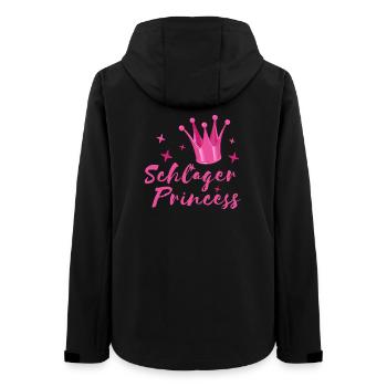 Schlager Princess Krone Schlagerfan folk music - Women’s Recycled Softshell Jacket by Stanley/Stella - black - Back - AI Model Female 172 light (172cm)